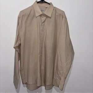 ZILLI Tan Button Down Size XL